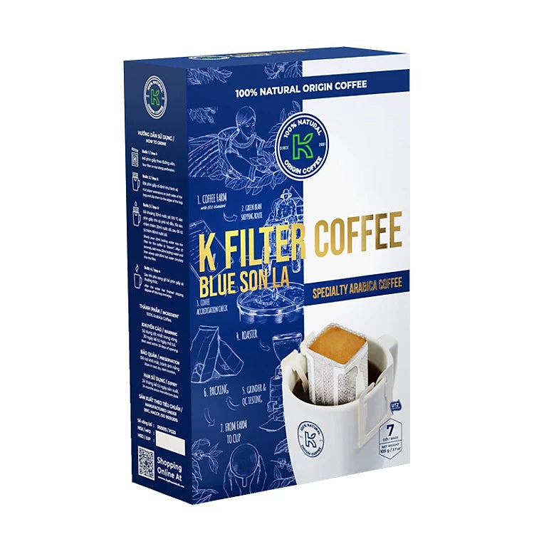 K-Coffee Blue Son La Paper Filter Coffee 3.7oz