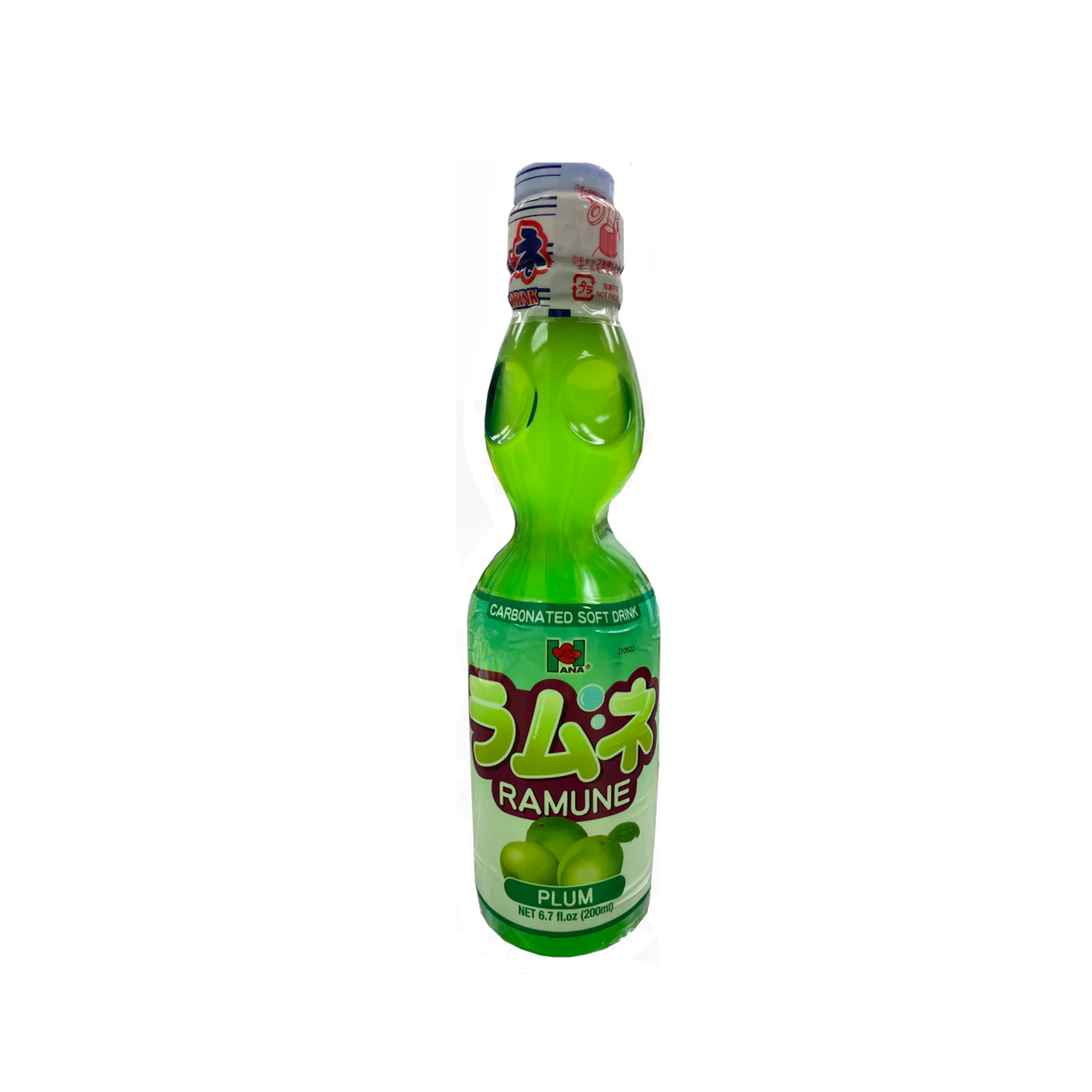 Hana Ramune Carbonated Beverage Plum Flavor 200ml