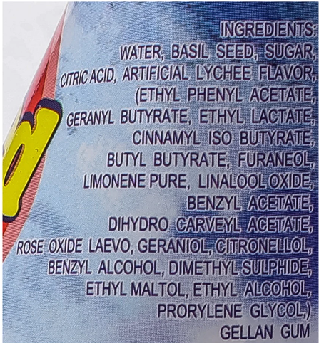 Honey Bee Basil Seed Lychee Flavor Drink 9.8 fl.oz