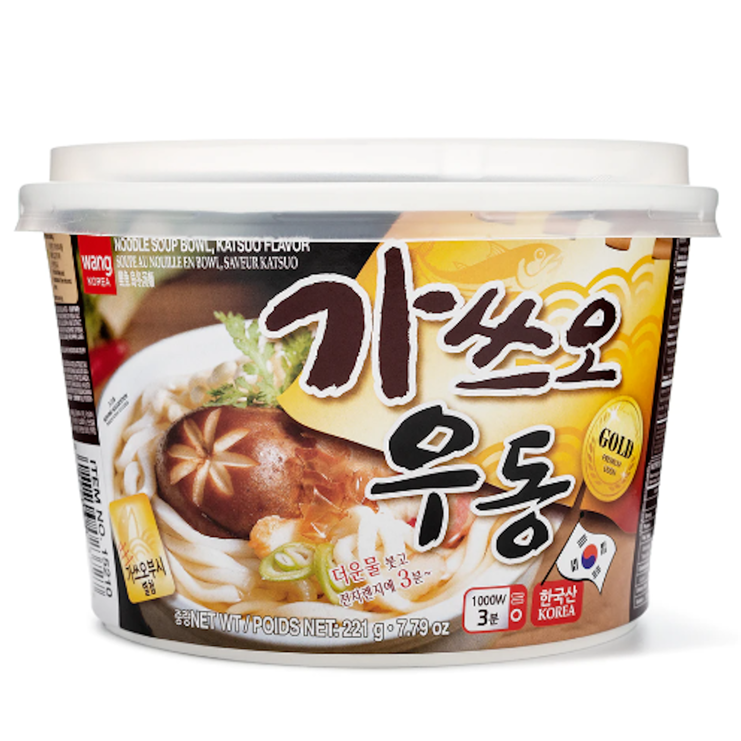 Wang Korea Katsuo Instant Udon Bowl 221g