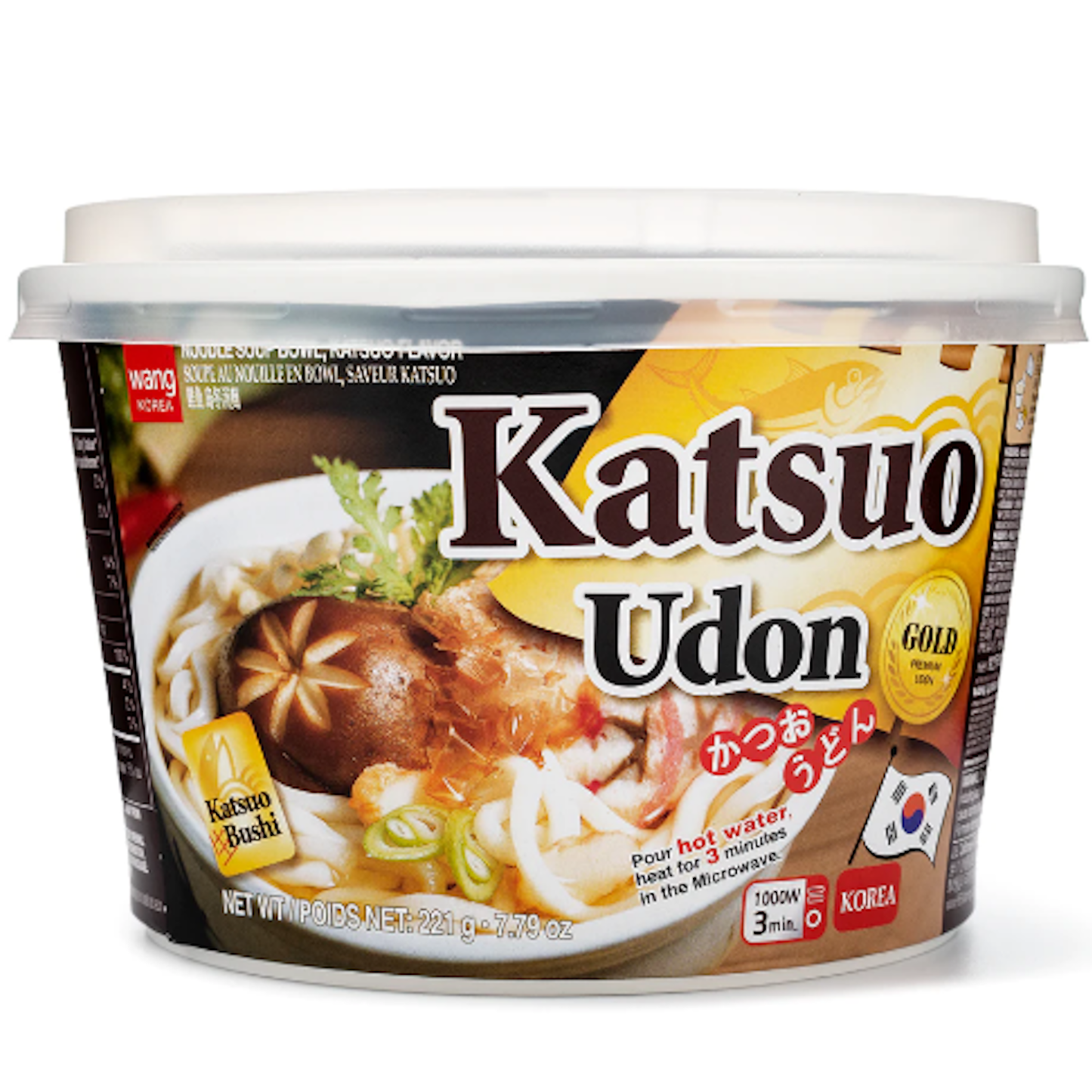 Wang Korea Katsuo Instant Udon Bowl 221g
