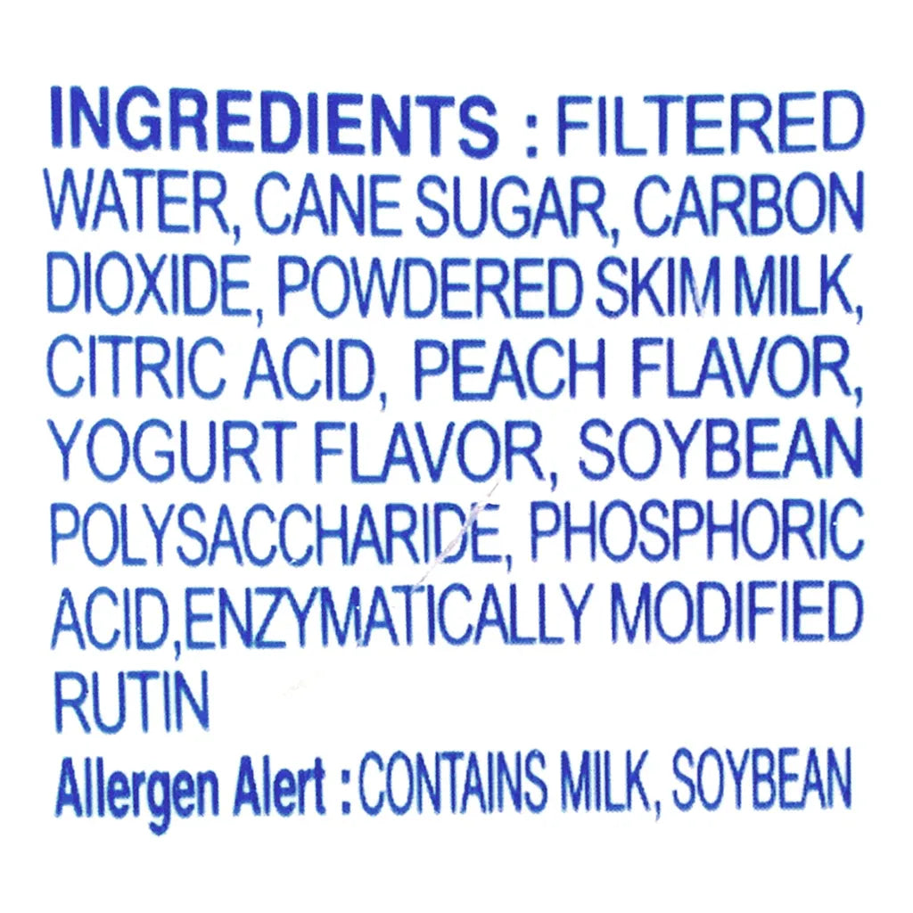 LOTTE Milkis Peach Flavored Carbonated Drink 8.45fl oz (250ml) x 6Cans 50.7fl.oz