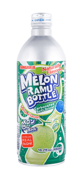 Sangaria Melon Ramu Bottle Fruit Soft Drink 16.2oz