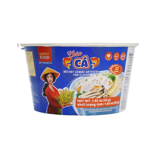 Simply Food Instant Congee Fish Flavor Bowl 1.83oz