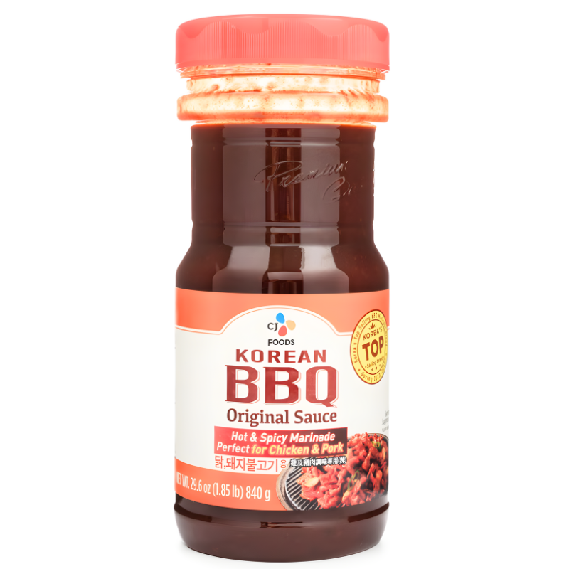 CJ BBQ Sauce Hot & Spicy Marinade  840g