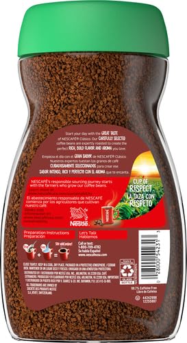 Nescafe Clasico Decaf Dark Roast Coffee 7oz