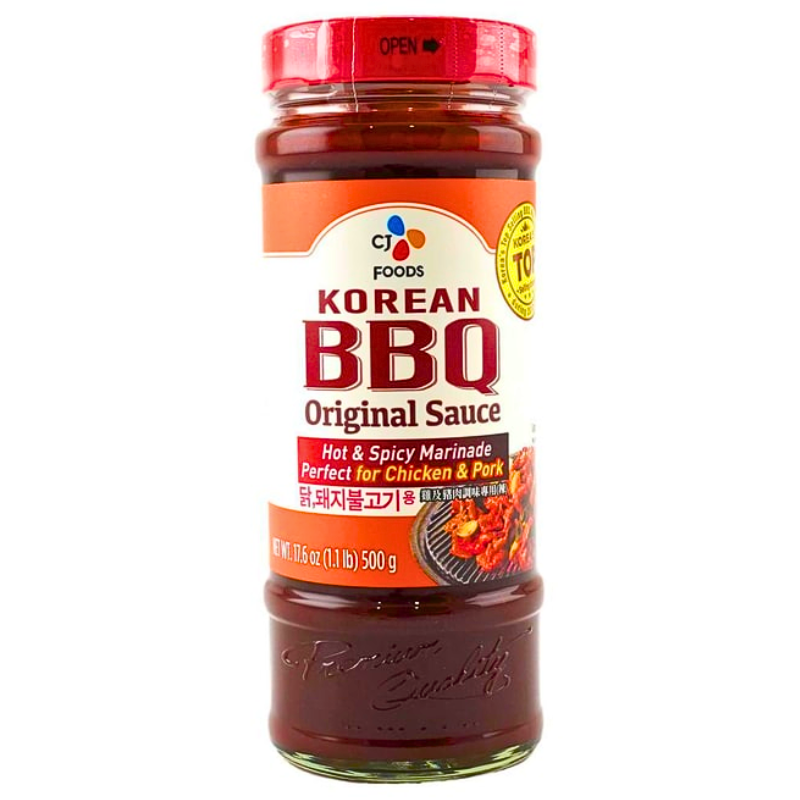 CJ BBQ Original Sauce Hot & Spicy Marinade 500g