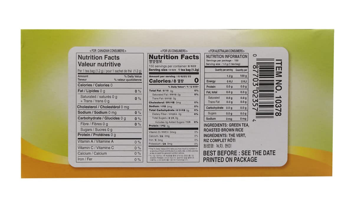 Surasang Green Tea With Roasted Brown Rice Tea 6.35oz