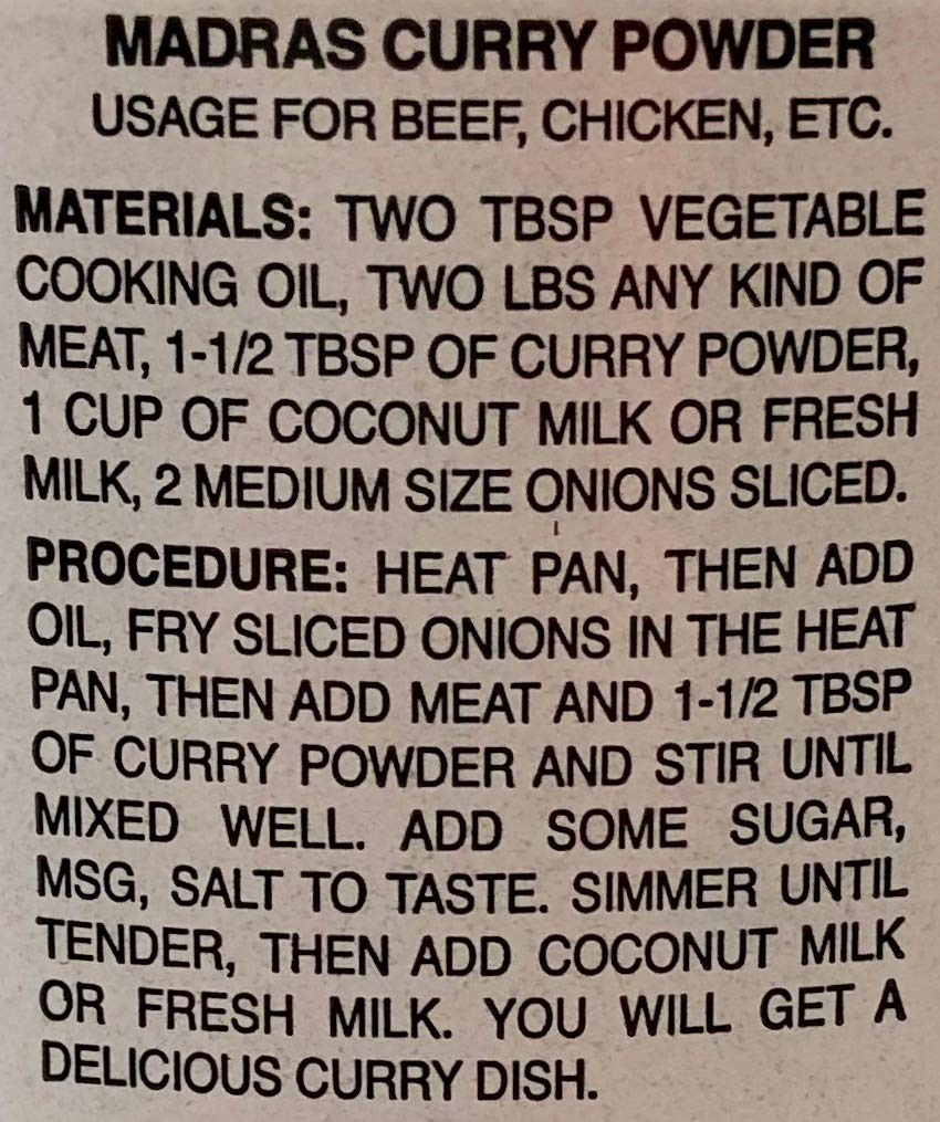 Sing Kung Corp Madras Curry Powder 16oz