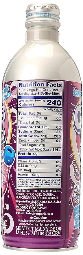 Sangaria Ramu Bottle Grape Flavor 16.2oz