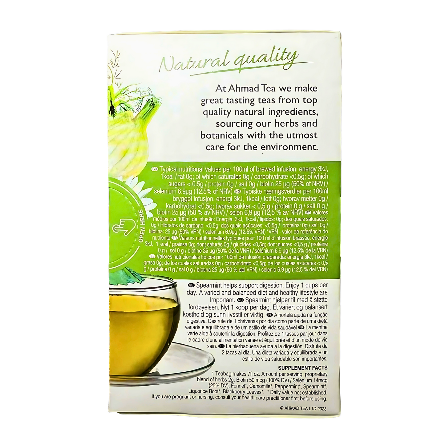 AHMAD TEA -'Digest'Infusion-Herbal Tea (20TeaBags)
