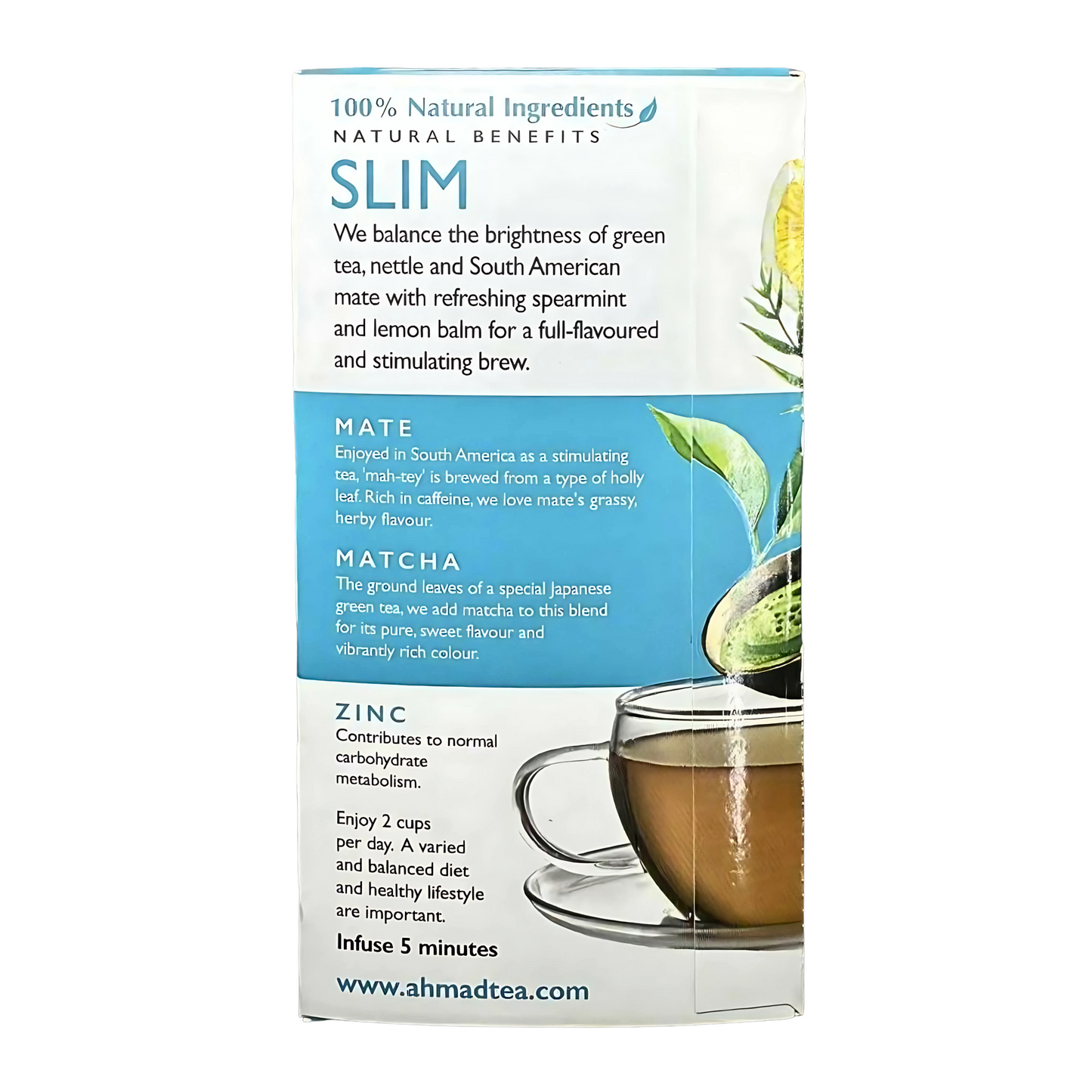 AHMAD TEA - 'Slim' Infusion-Herbal Tea (20TeaBags)