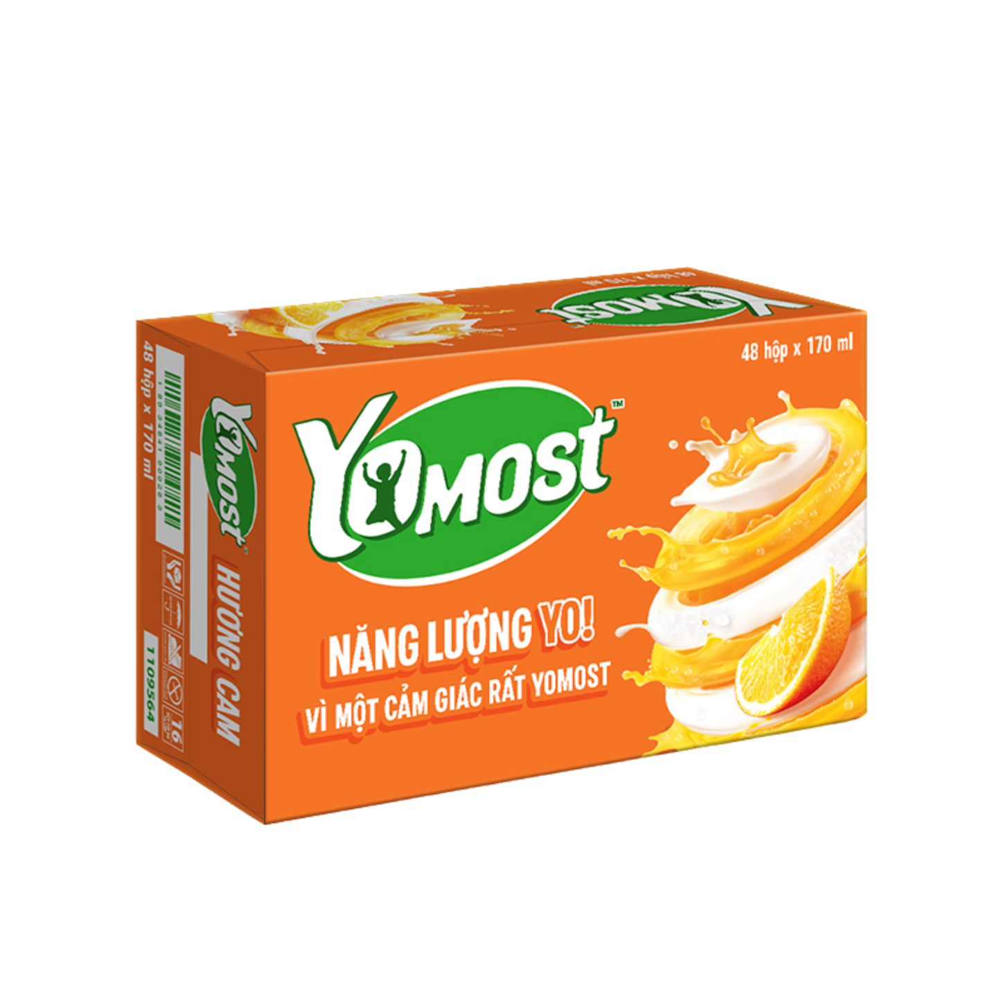 Yomost Yogurt Drink Orange Flavor 170ml