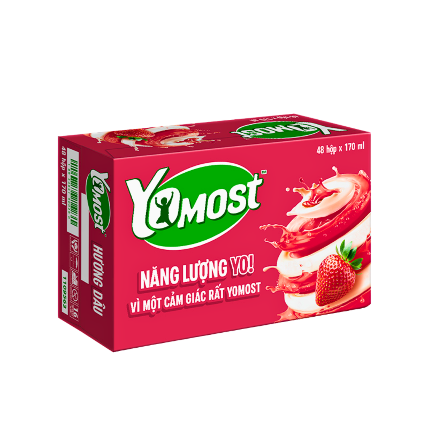Yomost Yogurt Drink Strawberry Flavor 170ml