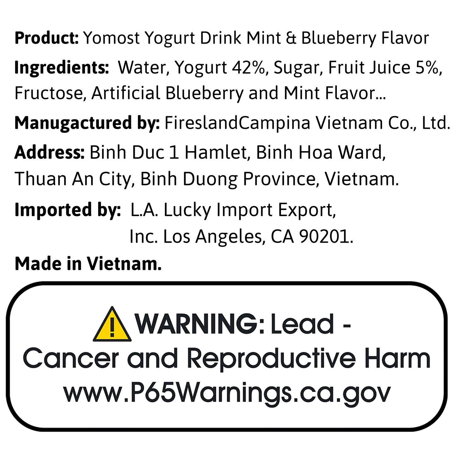 Yomost Yogurt Drink Mint & Blueberry Flavor 170ml