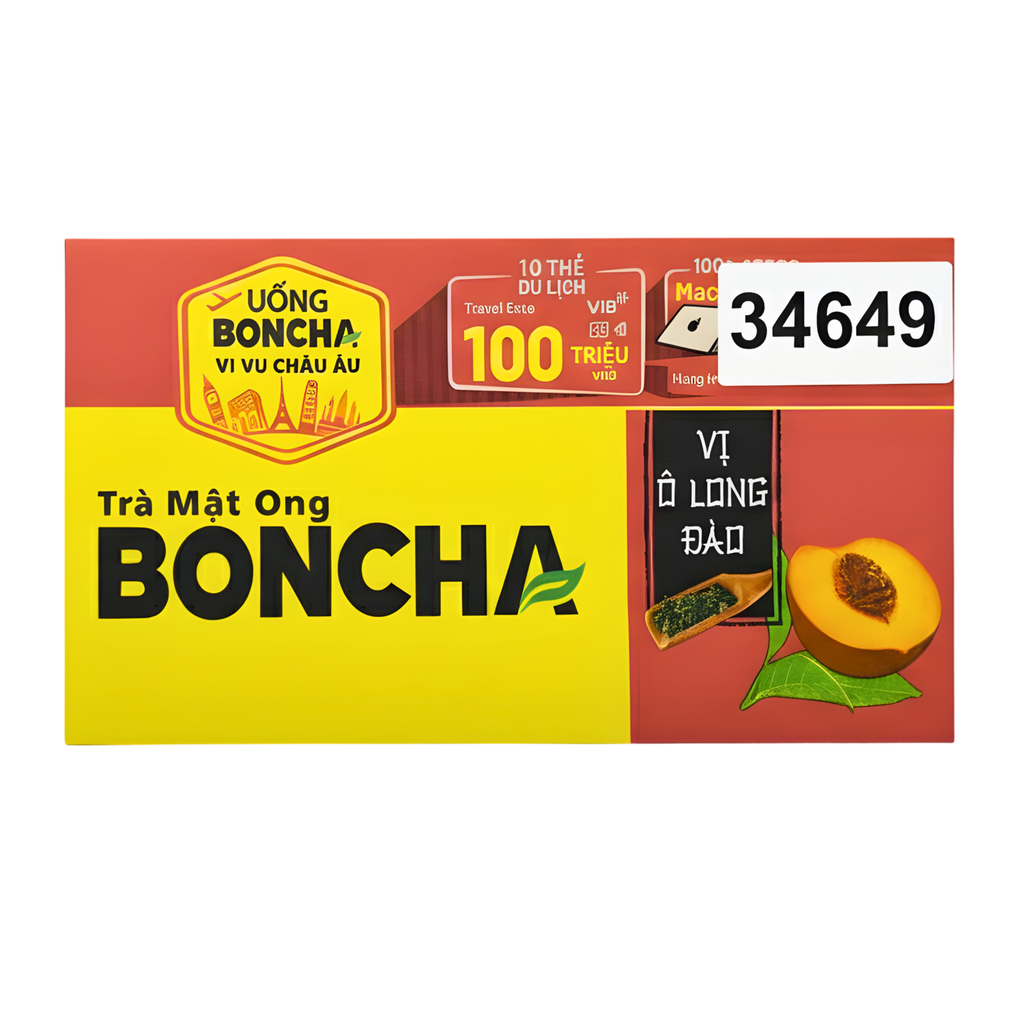 Boncha Honey Peach Oolong Tea 450ml
