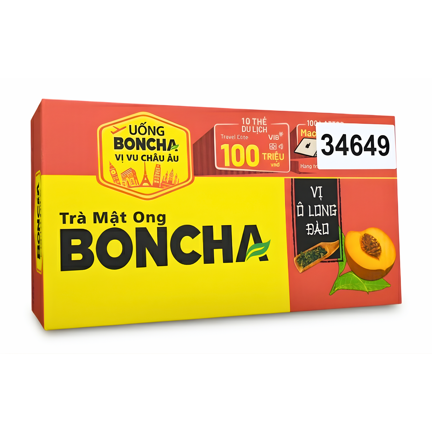 Boncha Honey Peach Oolong Tea 450ml