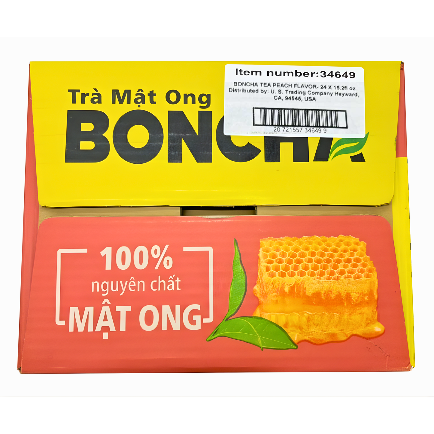 Boncha Honey Peach Oolong Tea 450ml