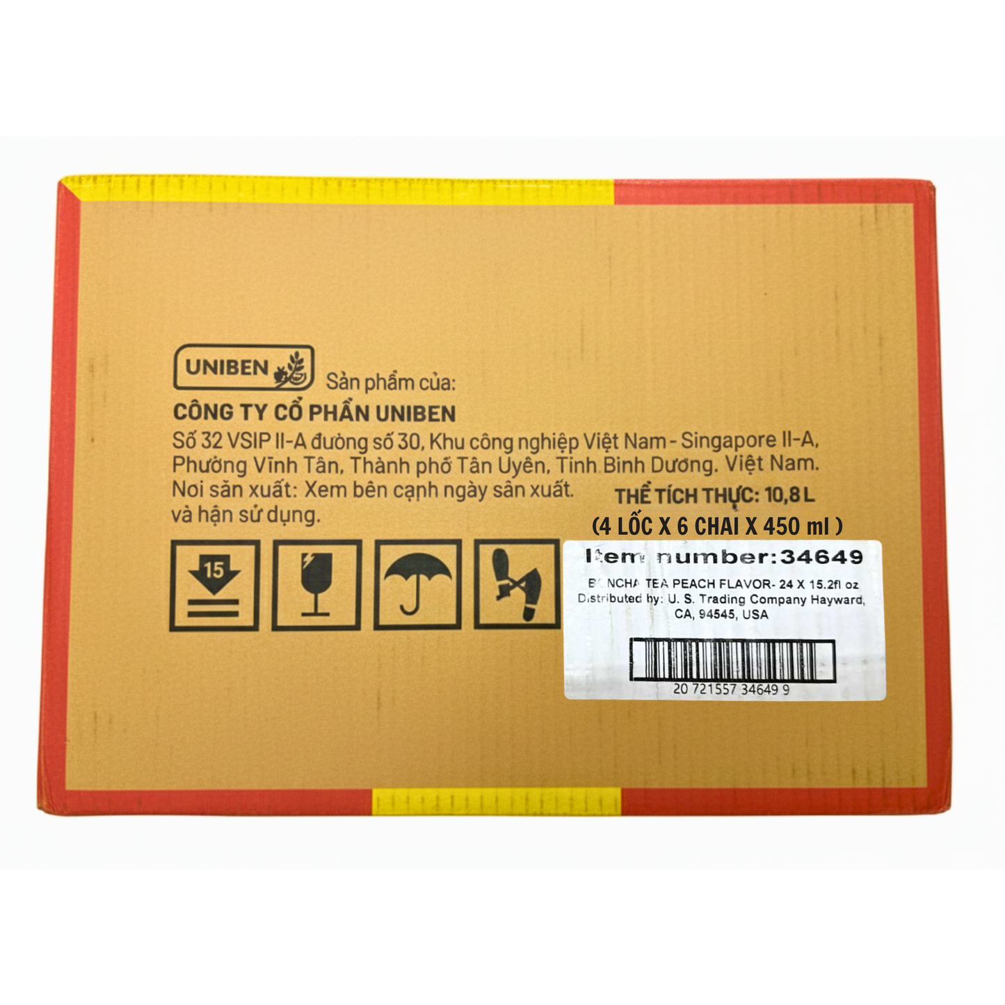 Boncha Honey Peach Oolong Tea 450ml