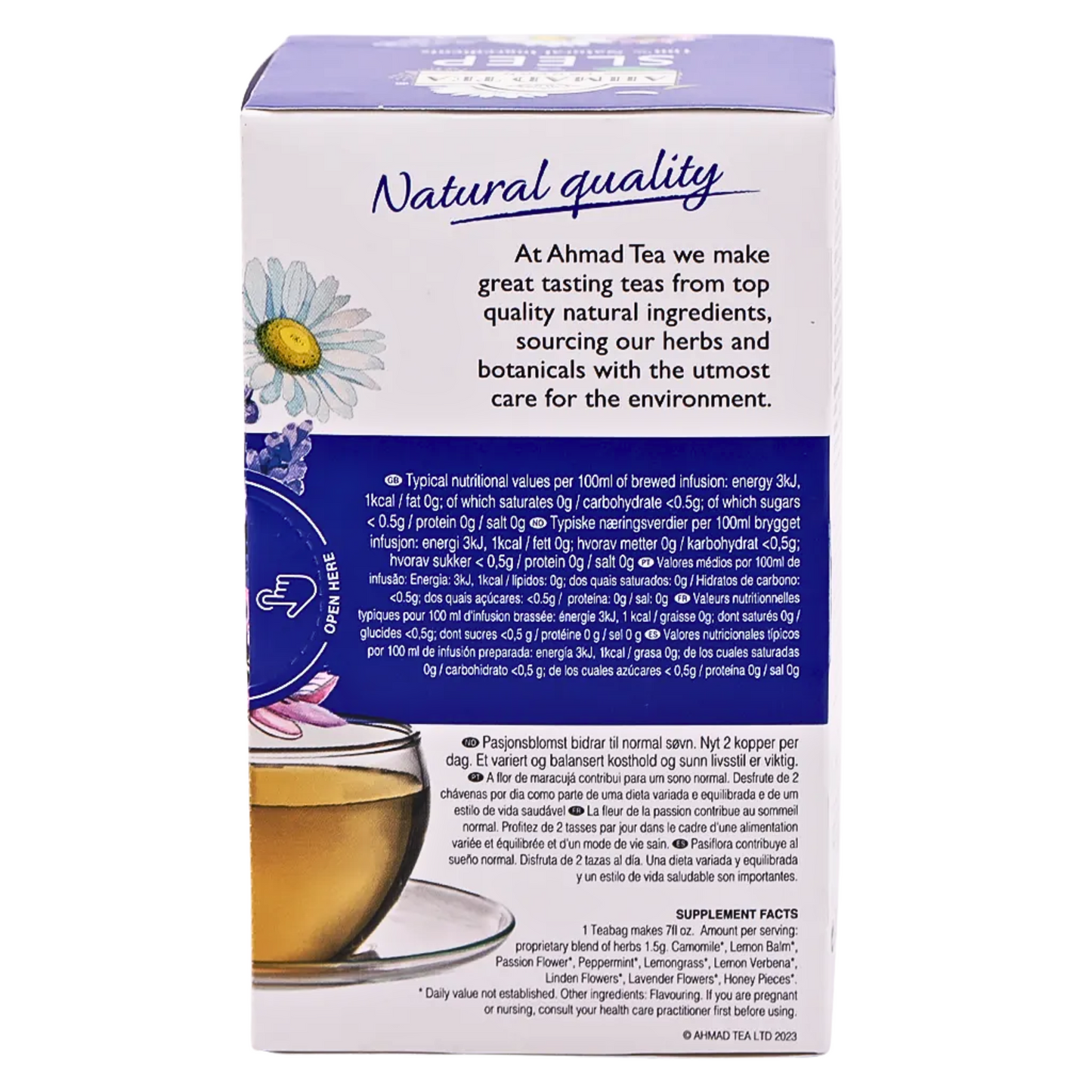 AHMAD TEA - 'Sleep' Infusion-Herbal Tea(20TeaBags)