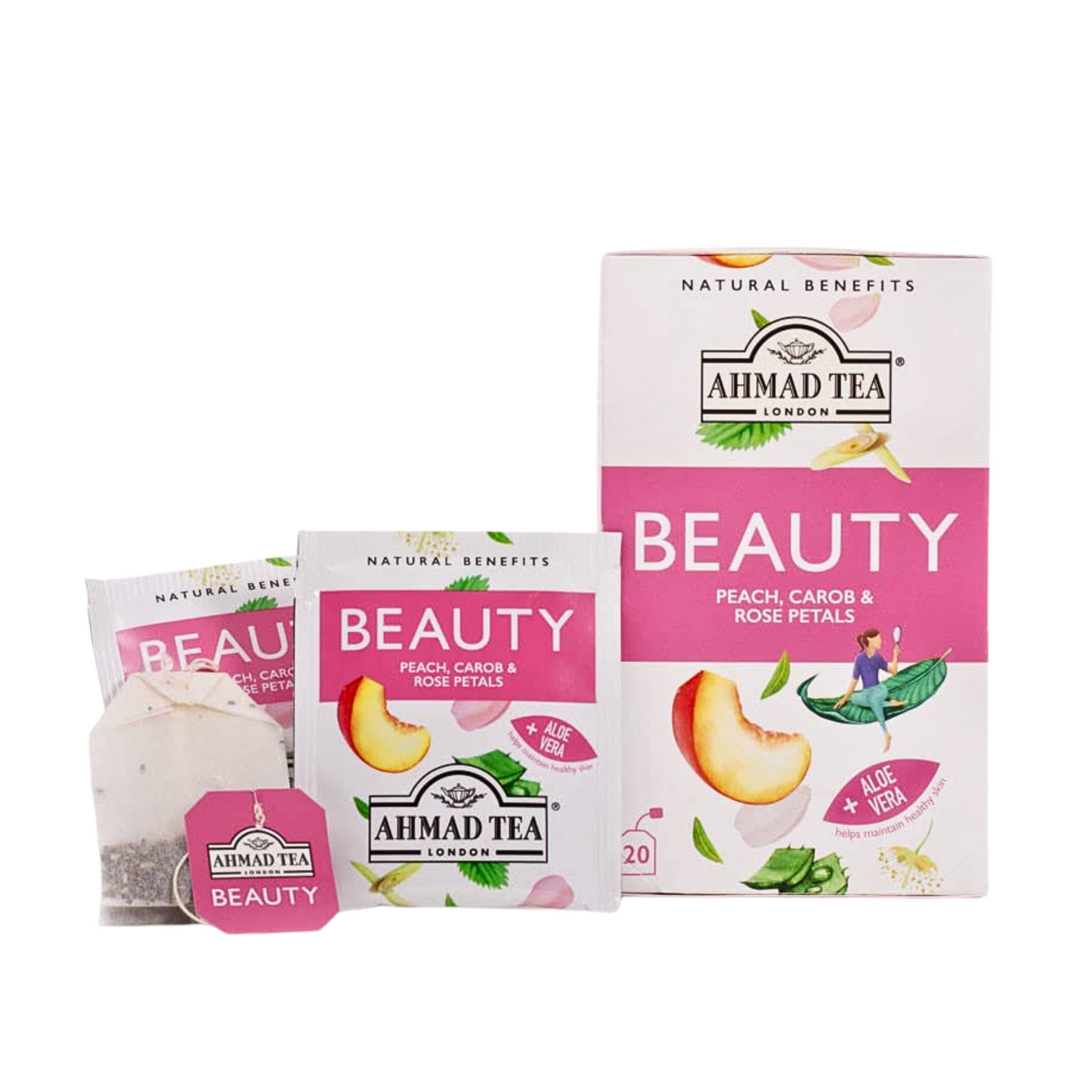AHMAD TEA - 'Beauty'Infusion-Herbal Tea(20TeaBags)