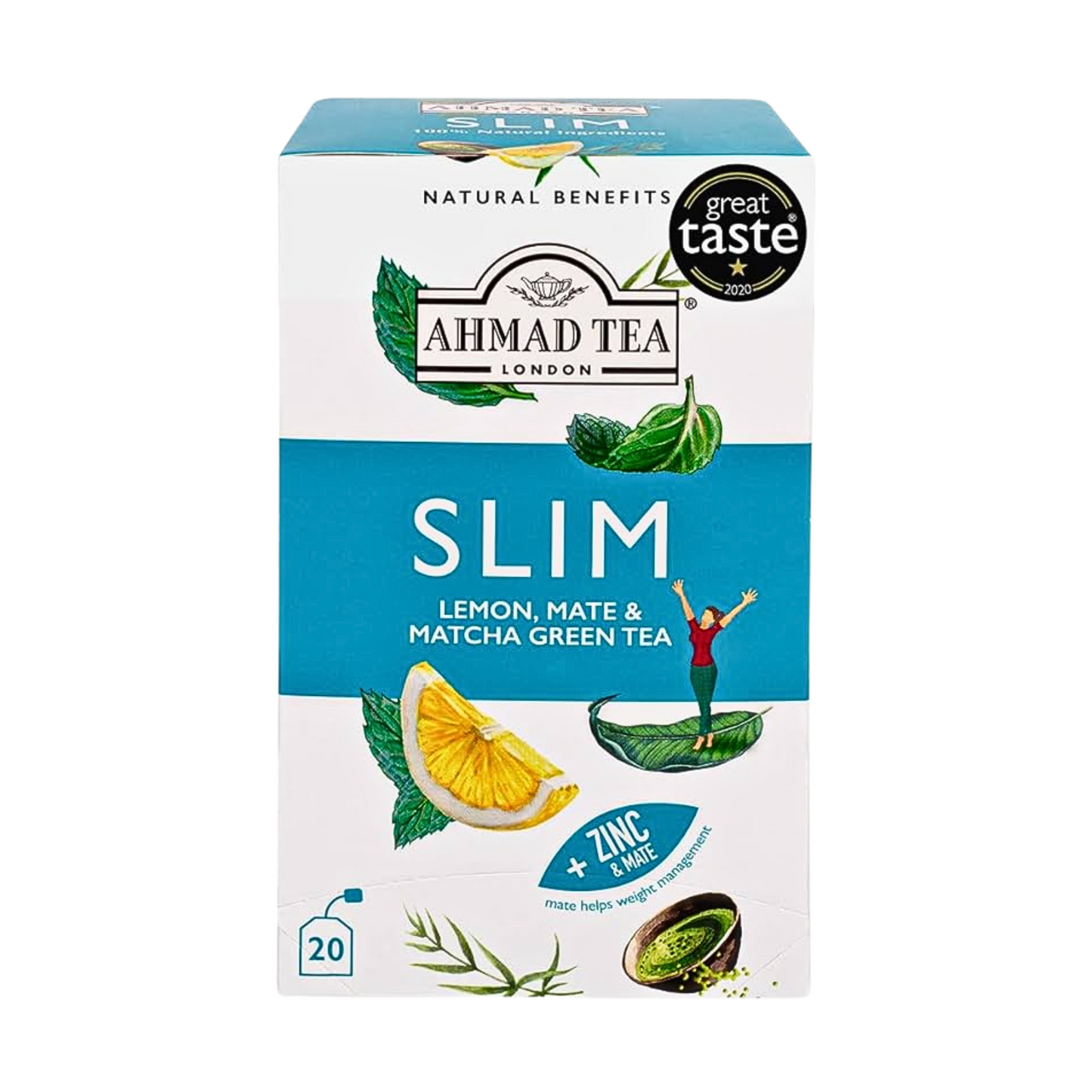 AHMAD TEA - 'Slim' Infusion-Herbal Tea (20TeaBags)