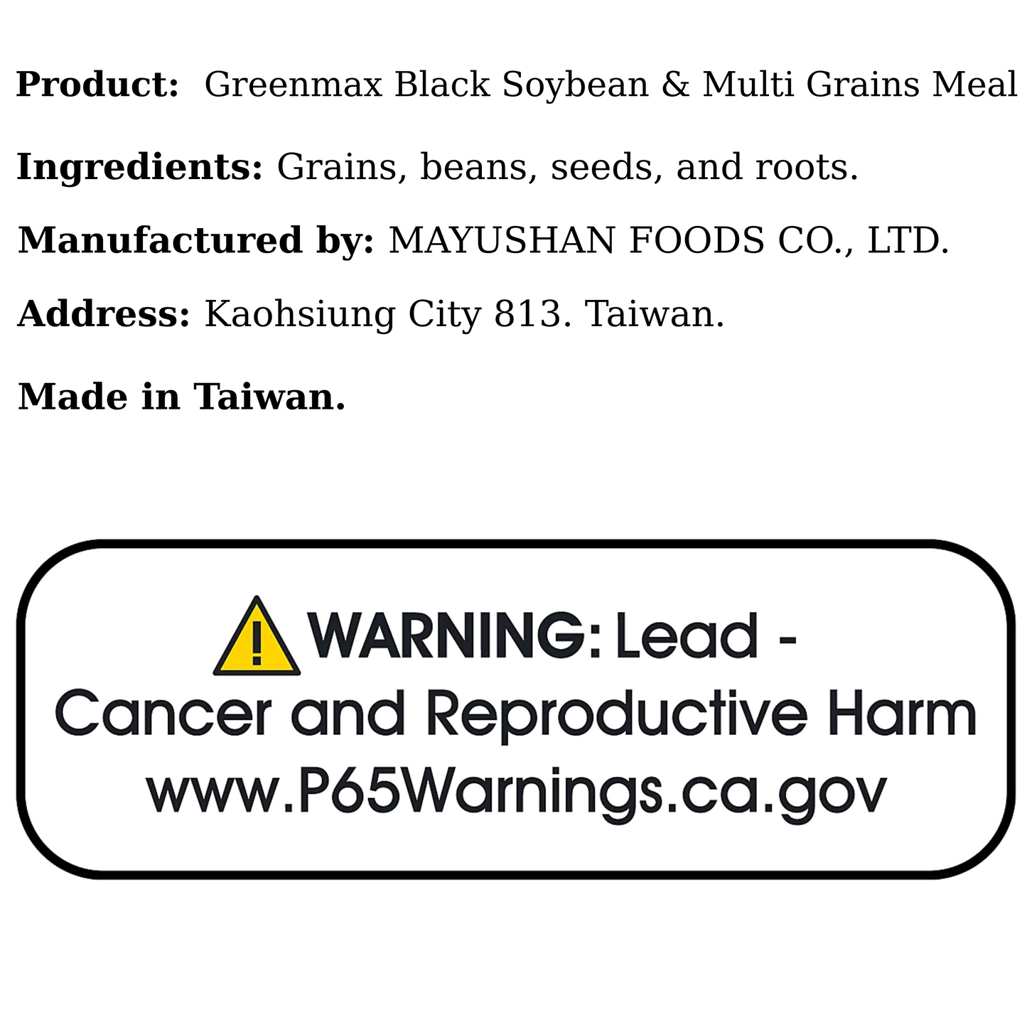 Greenmax Black Soybean & Multi Grains Meal 360g