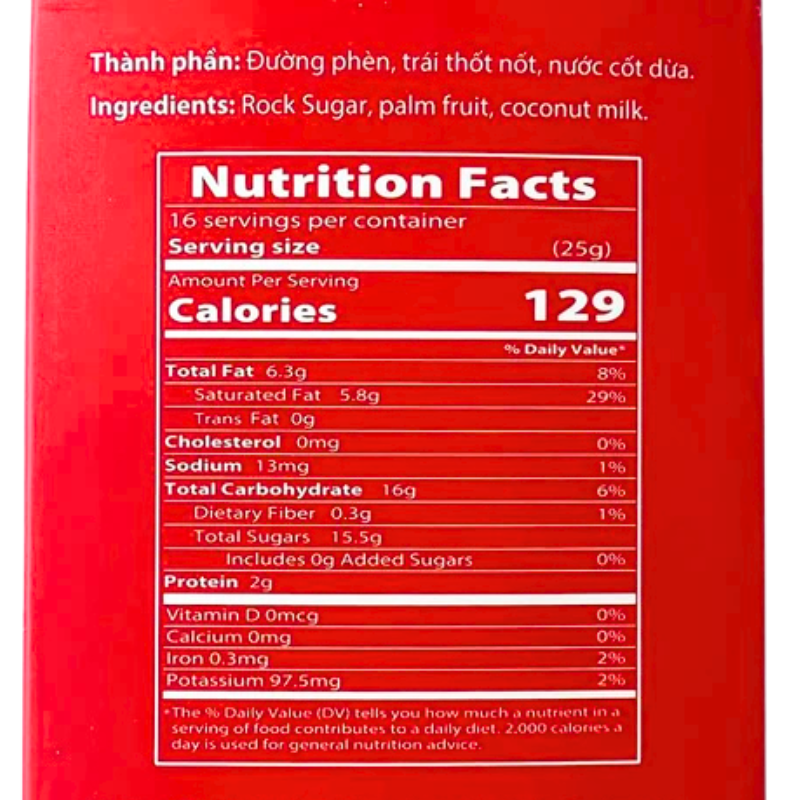 Minh Thong Palm Sugar Coconut Candy 400g