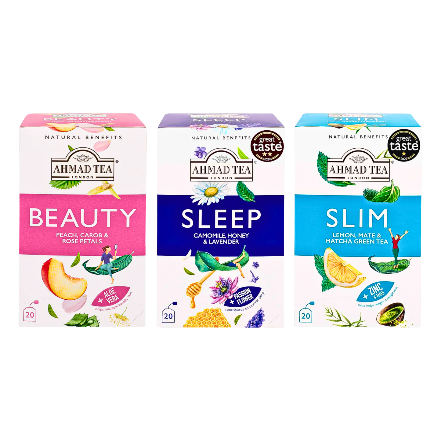 AHMAD Tea Combo - Beauty, Sleep, Slim