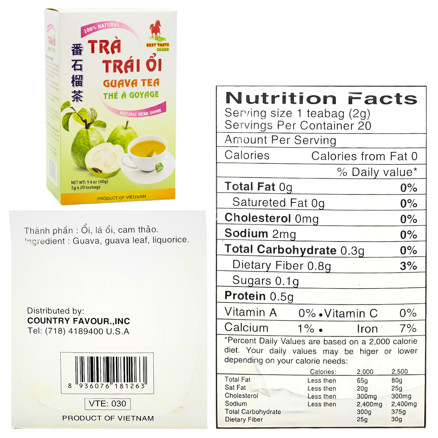 BestTasteTea Combo-Ginger,Guava,Turmeric
