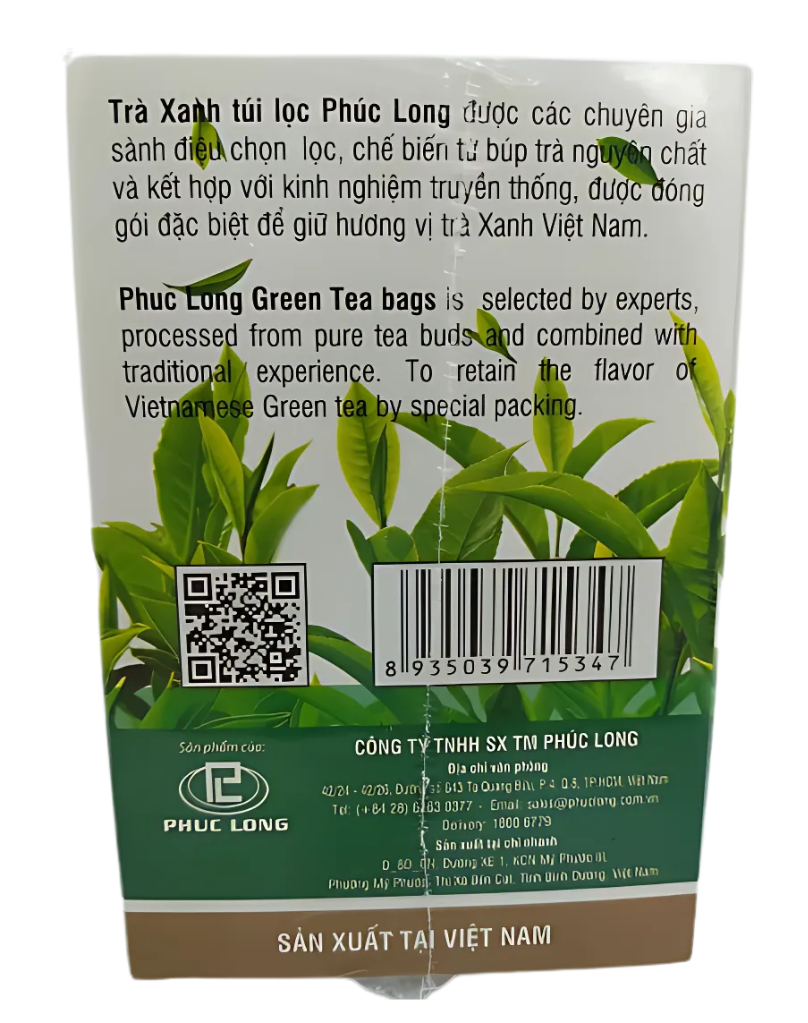 Phuc Long Green Tea 1.76oz