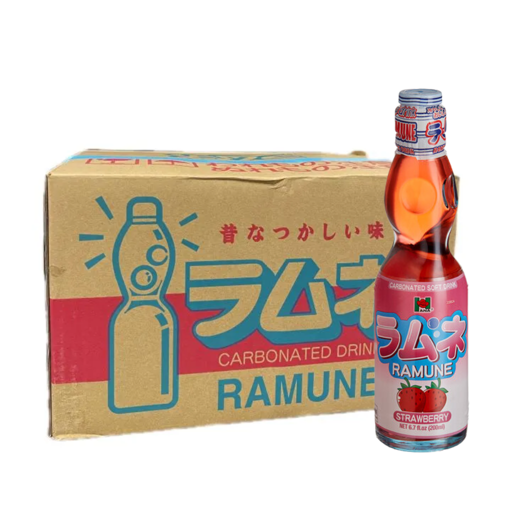 Hana Ramune Strawberry Soda 6.7oz