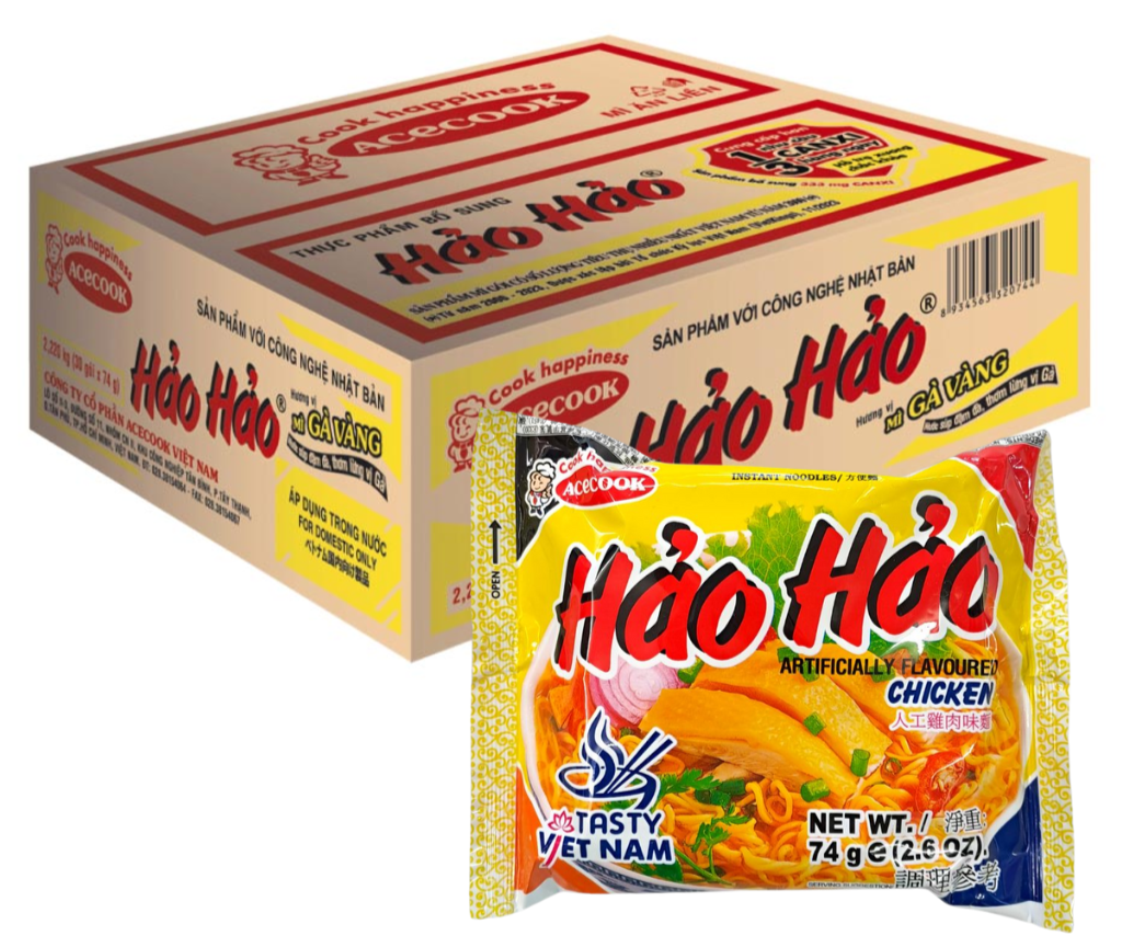 Acecook Hao Hao Chicken Instant Noodles 74g