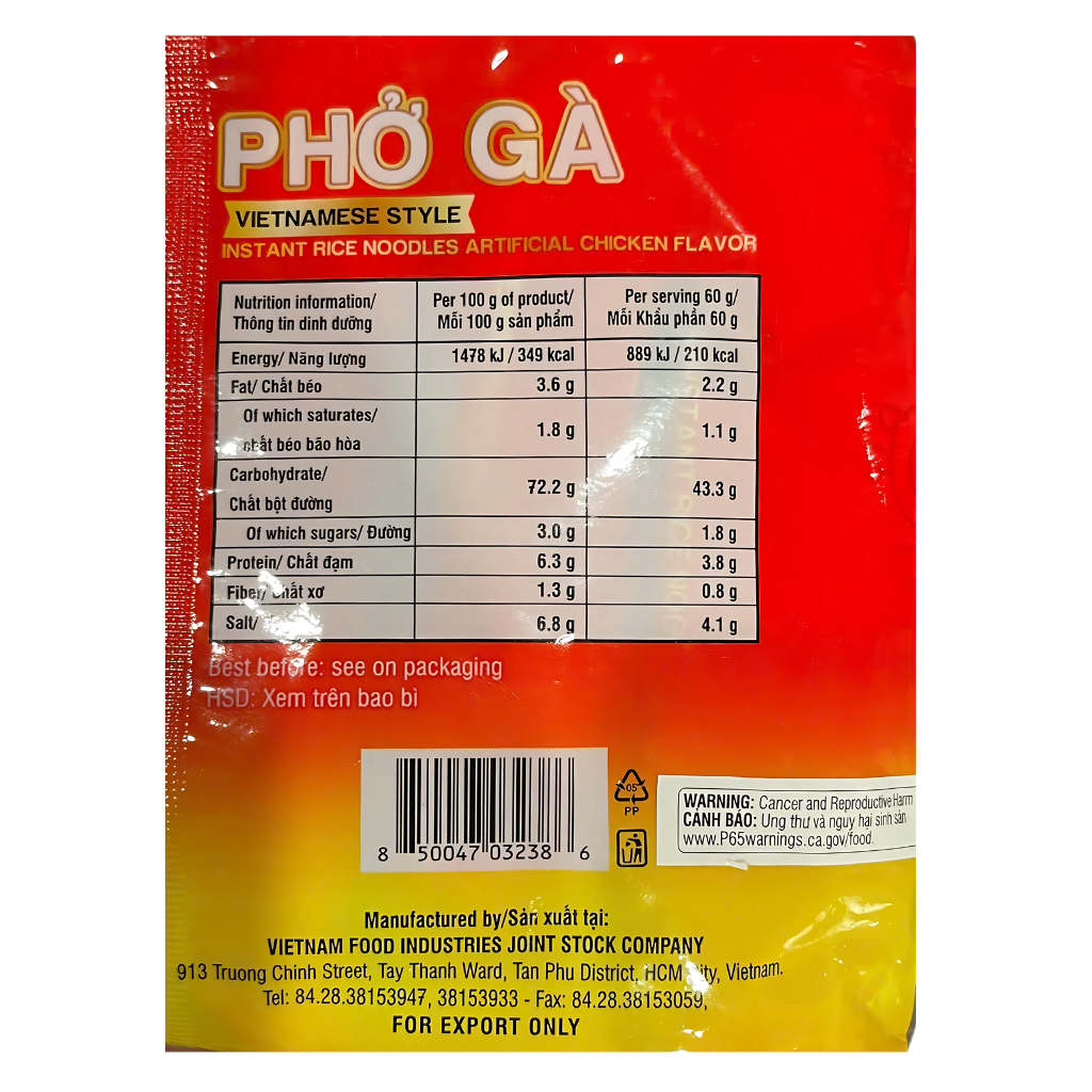Vifon Pho Chicken Flavour 4 Packs 8.47oz