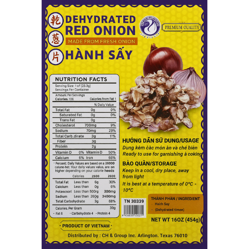 Swan Dehydrated Red Onion 16oz