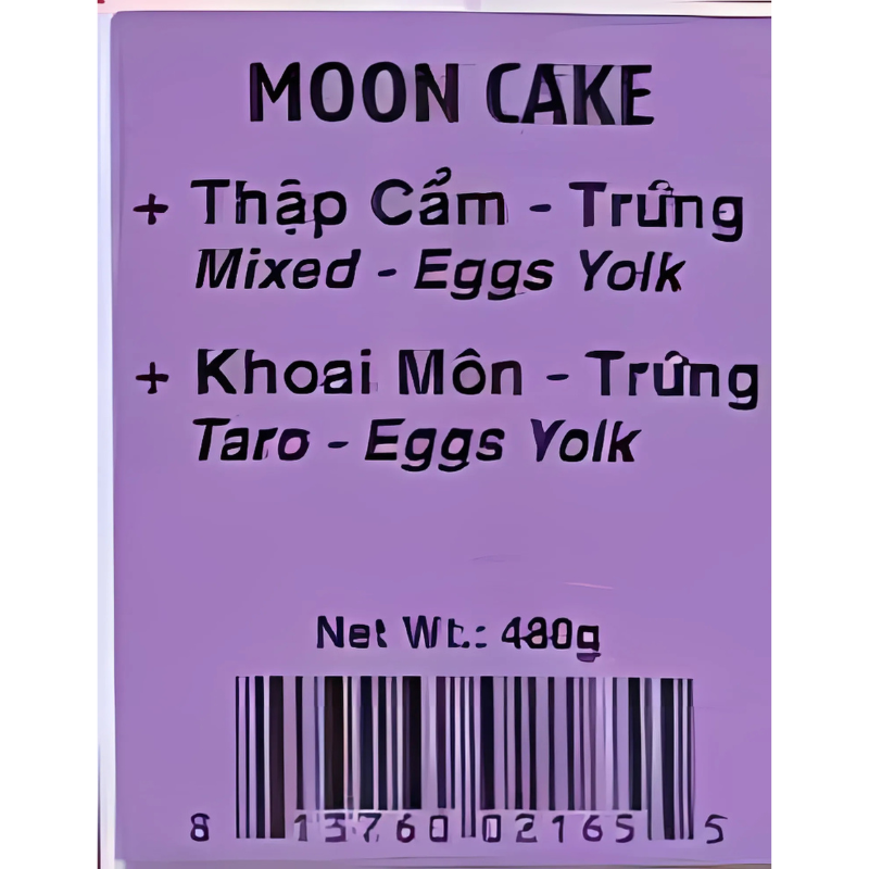 HappyElephant MoonCake (Mixed + Taro) - Yolk 480g