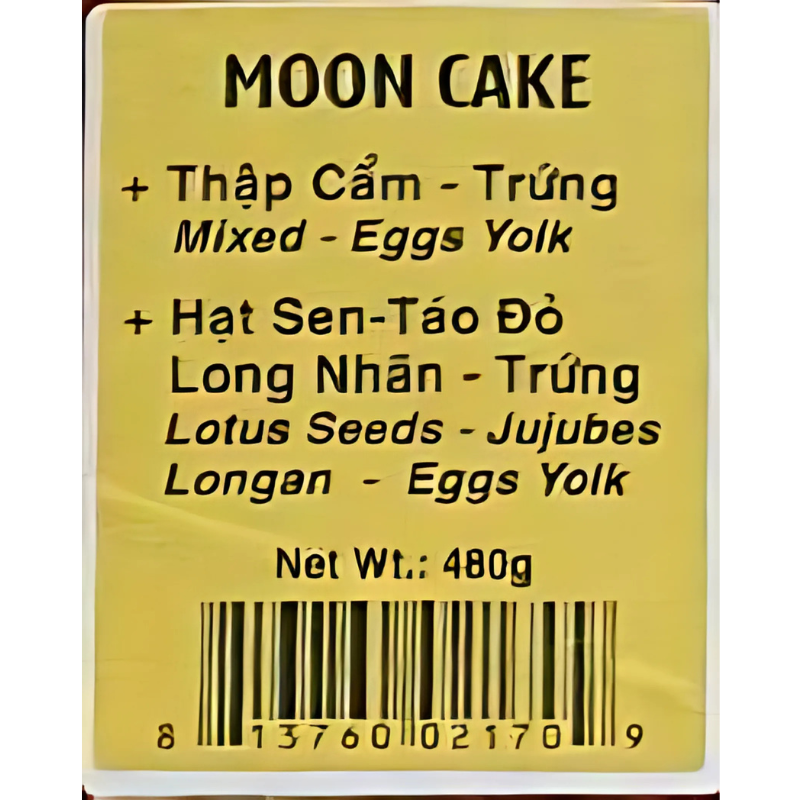 HappyElephant MoonCake Mix+Lotus Jujube-Yolk 480g