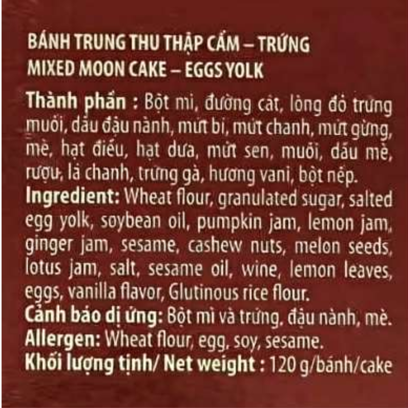 HappyElephant MoonCake Mix&MungPandan - Yolk 480g