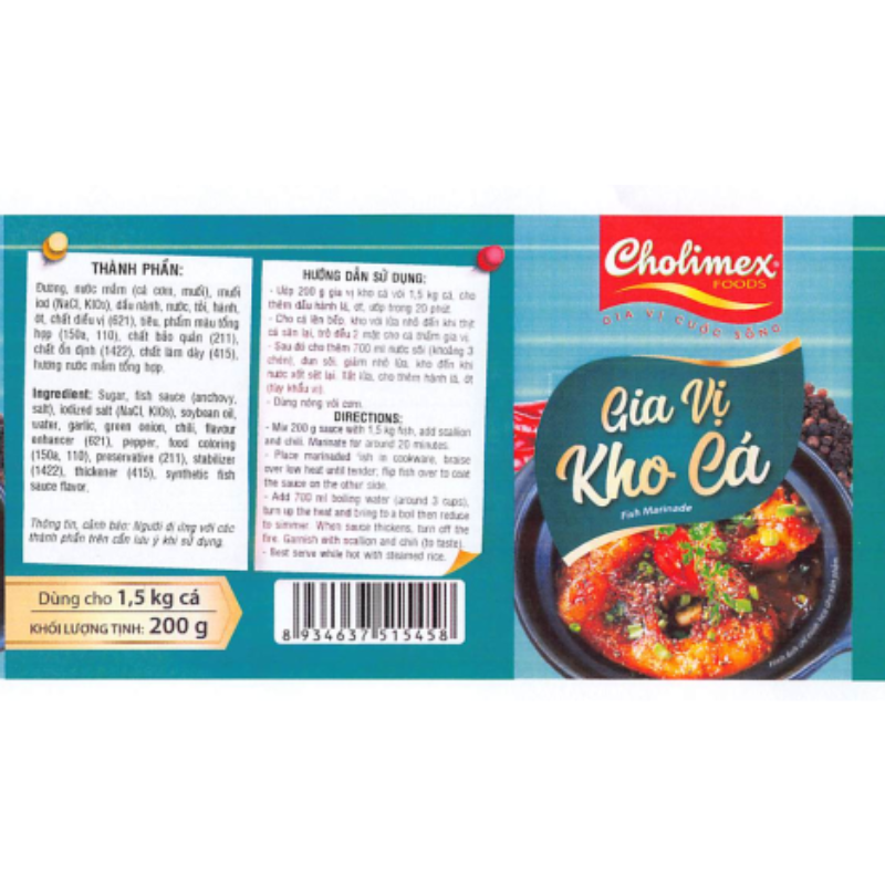 Cholimex Braised Fish Seasoning 200g