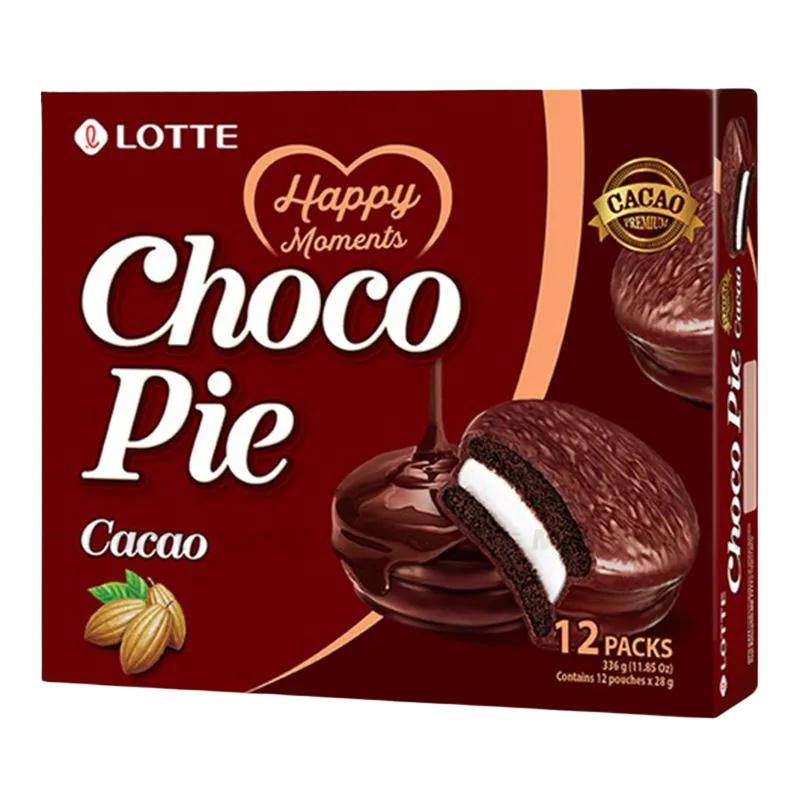 Lotte Choco Pie Cacao 12 Packs 11.85oz
