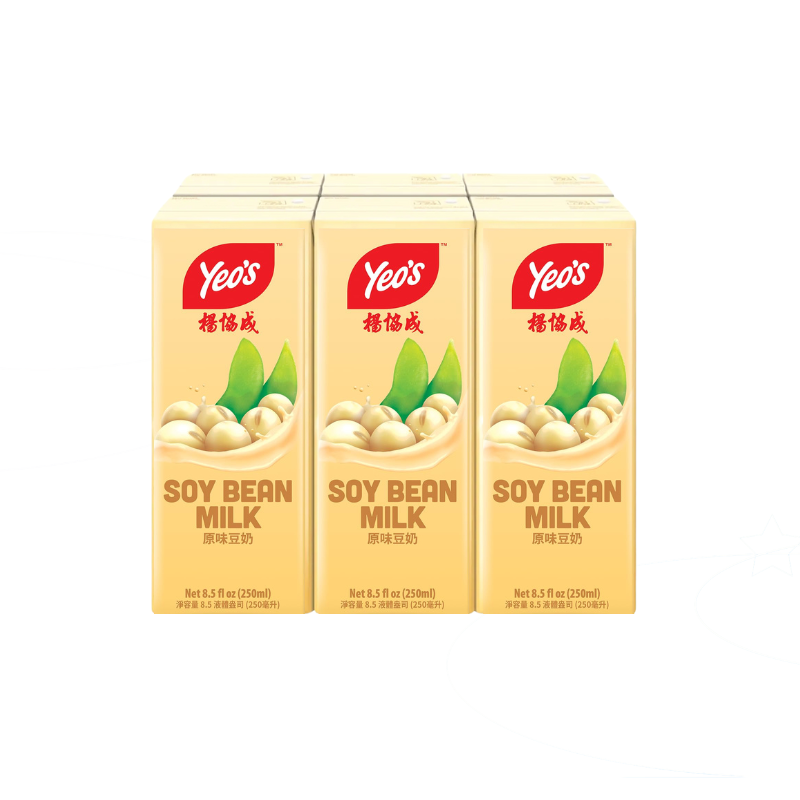 Yeo's Soy Bean Milk 250ml Pack of 6