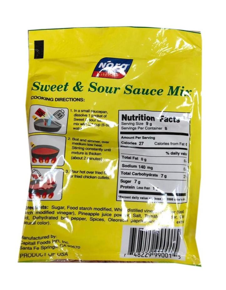 Nora Kitchen Sweet & Sour Sauce Mix 2.6oz