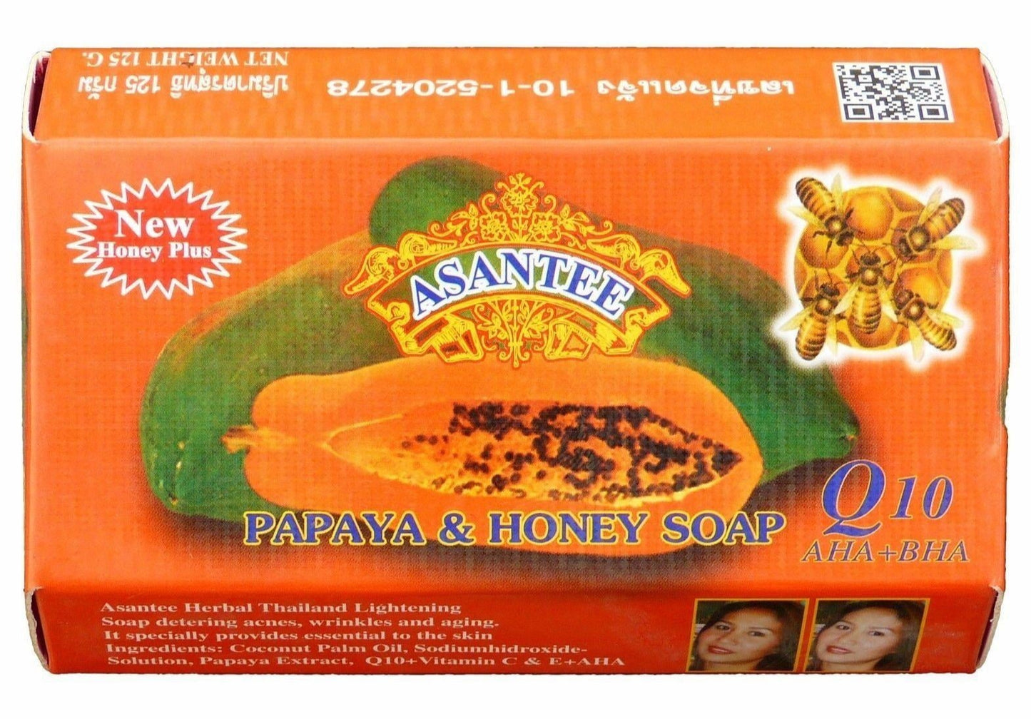 Asantee Papaya Honey Soap 125g