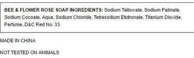 Bee & Flower Rose Soap 4.4oz - A&E Foodstore