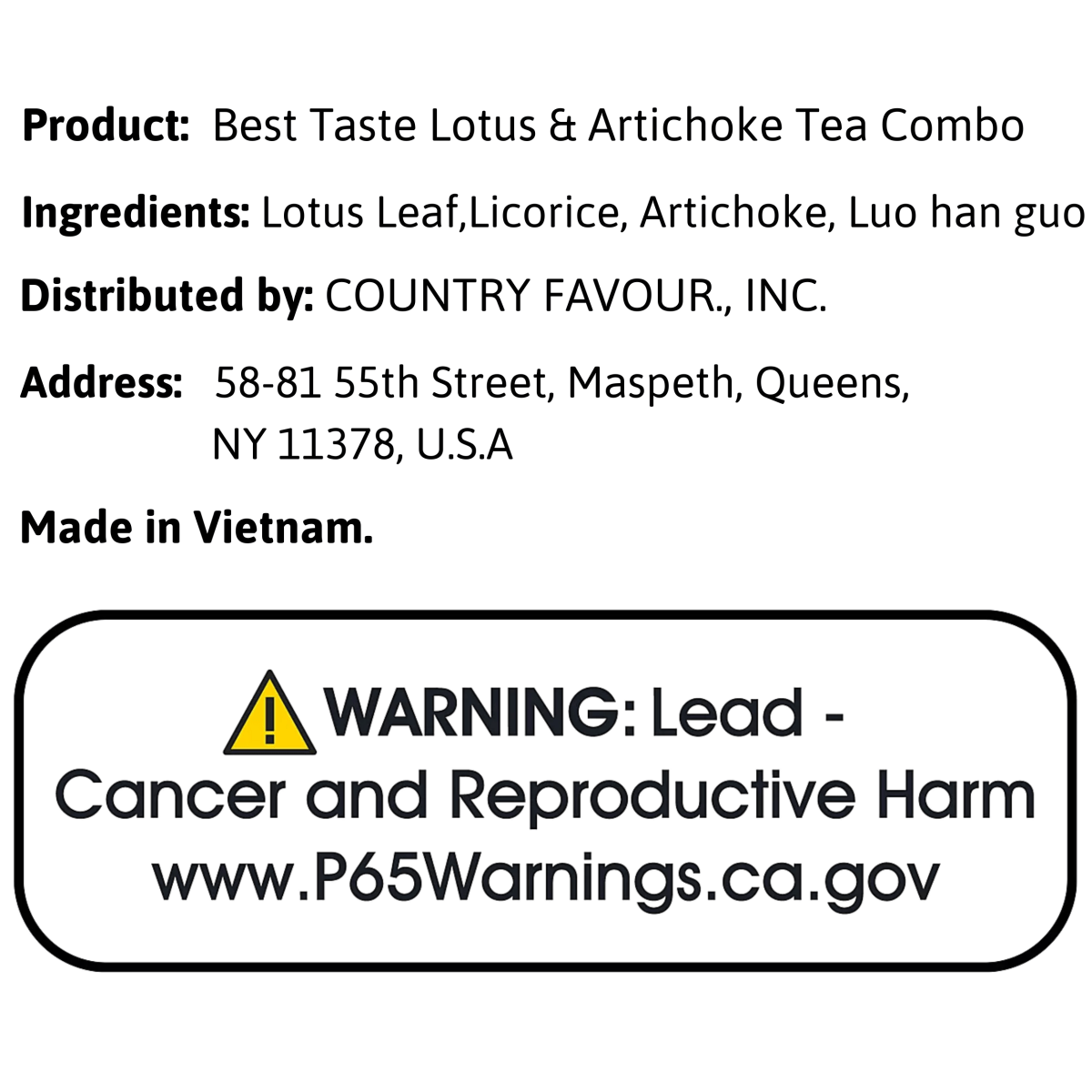 Best Taste Lotus & Artichoke Tea Combo - A&E Foodstore