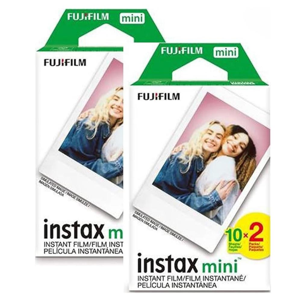 Fujifilm Instax Mini Instant Film, 2 x 10 Shoots X 2Pack (Total 40 Shoots) Value Set