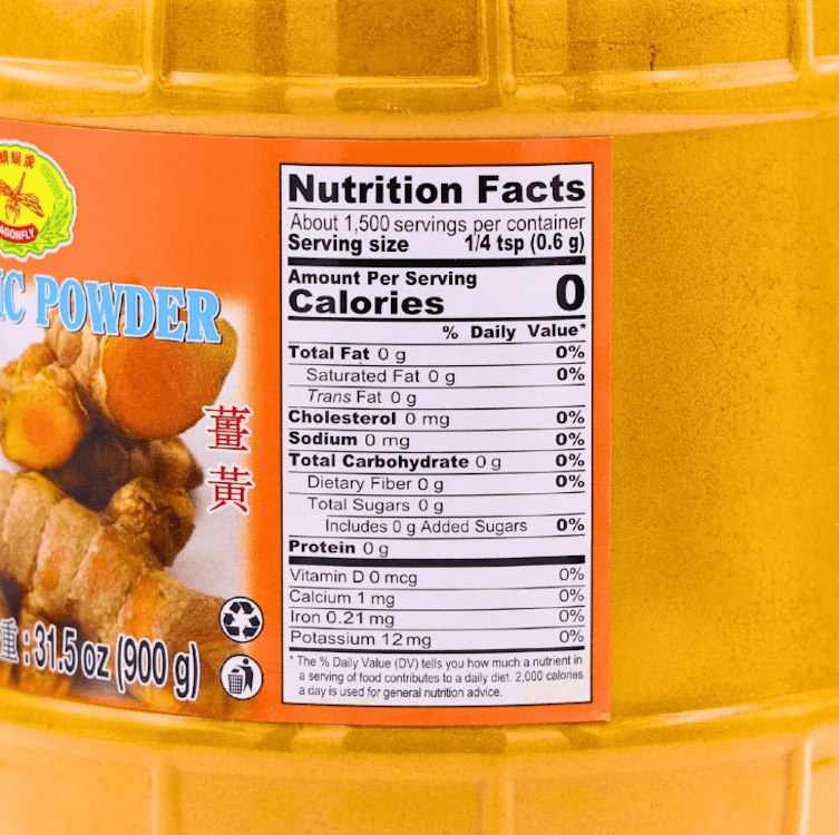 Dragonfly Turmeric Powder 900g - A&E Foodstore