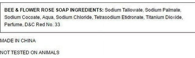 Bee & Flower Rose Soap 4.4oz