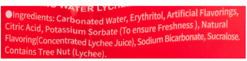 Genki Forest Chi Sparkling Water, Lychee Flavor - A&E Foodstore