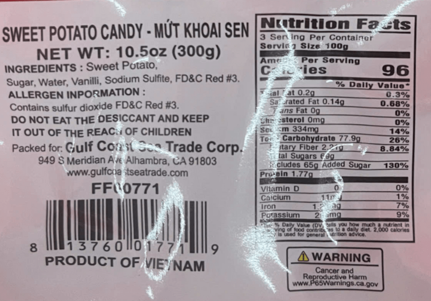 Happy Elephant Sweet Potato Candy 300g - A&E Foodstore